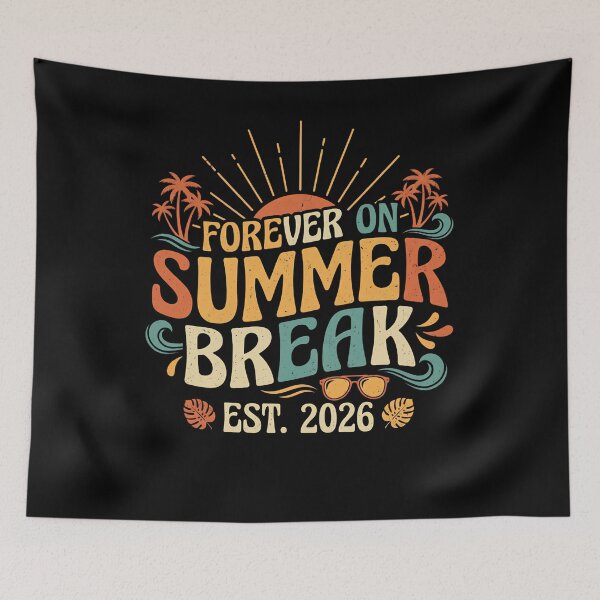 Item preview, Forever On Summer Break Est. 2026 Teacher Retirement Vacation designed and sold by THREE LITTLE BEANS.