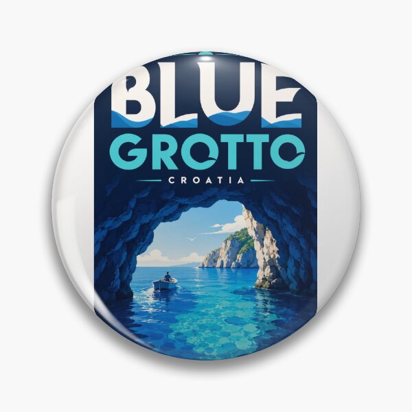 Item preview, Blue Grotto Adriatic Sea Cave Croatia Coastline designed and sold by Places On Earth.