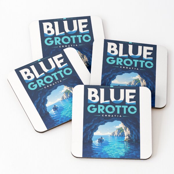 Item preview, Blue Grotto Adriatic Sea Cave Croatia Coastline designed and sold by Places On Earth.