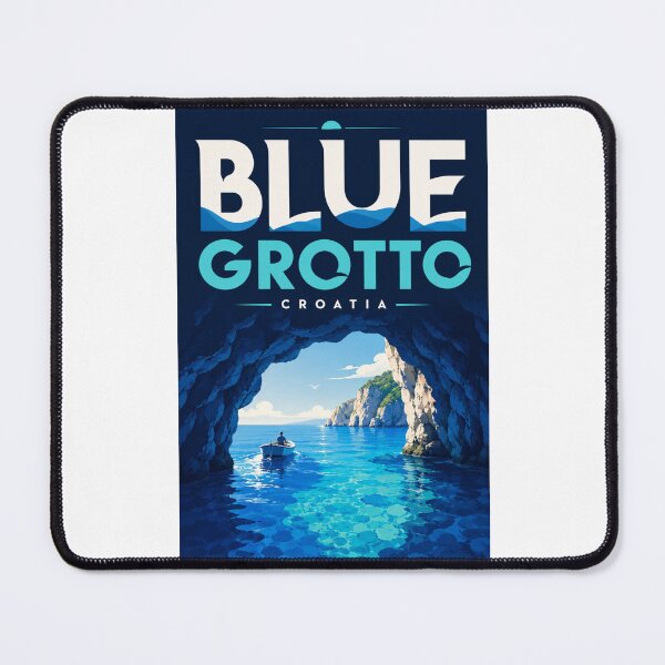 Item preview, Blue Grotto Adriatic Sea Cave Croatia Coastline designed and sold by Places On Earth.