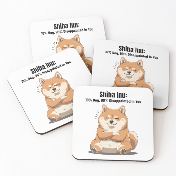 Item preview, Funny Shiba Inu -  10 Percent Dog 90 Percent Disappointed In You — Shiba Inu Gift designed and sold by Happy Hues.