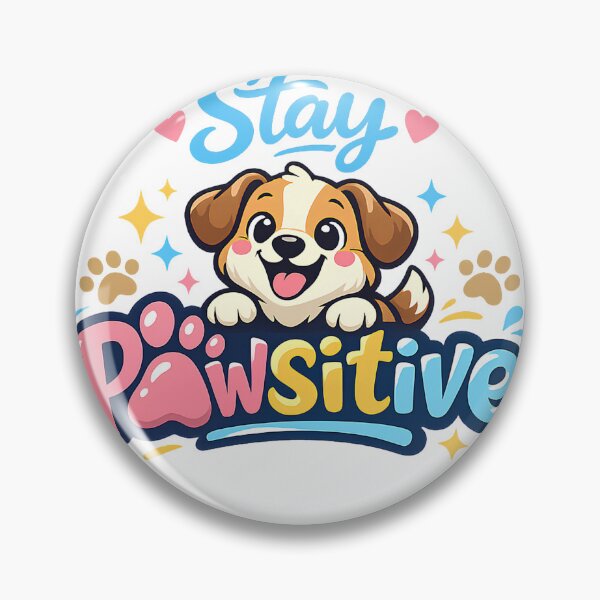Item preview, Stay Pawsitive Cute Dog Design | Funny Puppy Pun SVG designed and sold by mimouna00.