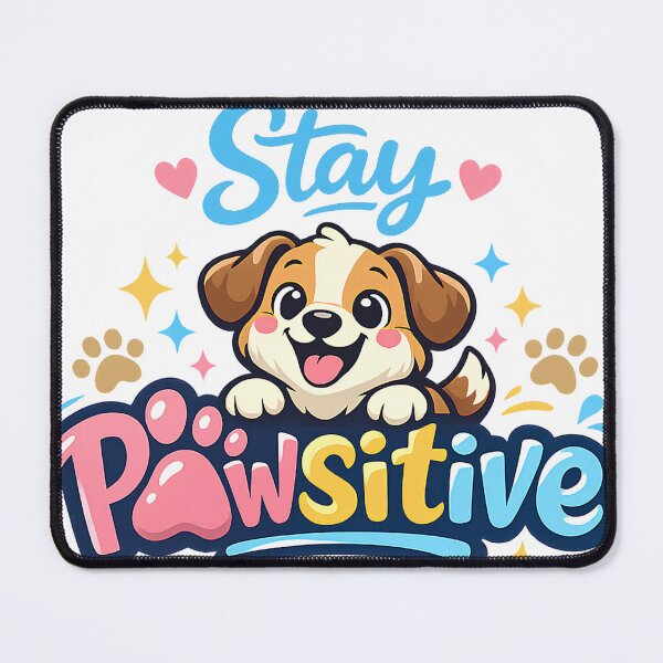 Item preview, Stay Pawsitive Cute Dog Design | Funny Puppy Pun SVG designed and sold by mimouna00.