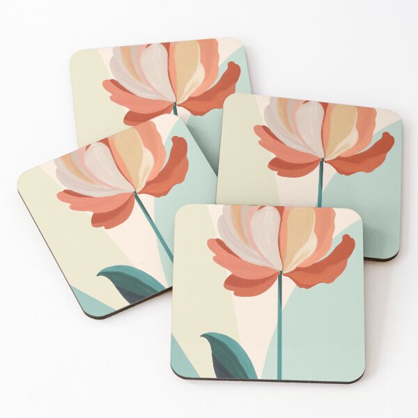 Item preview, Abstract Mid Century Modern Floral Art designed and sold by LafinaArt.