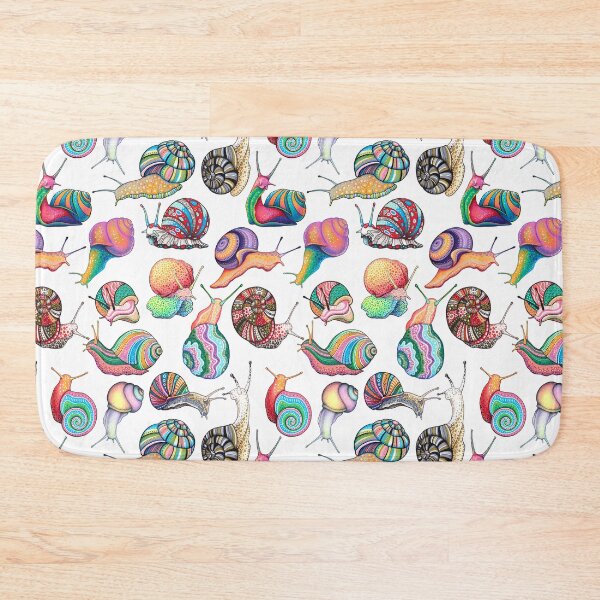 Item preview, Rainbow Snails pattern designed and sold by wonderikart.