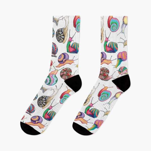 Item preview, Rainbow Snails pattern designed and sold by wonderikart.