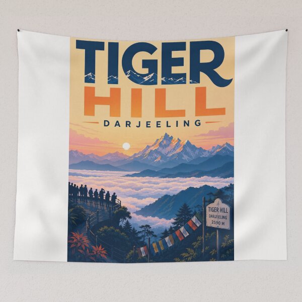 Item preview, Tiger Hill Sunrise Kanchenjunga Darjeeling West Bengal designed and sold by Places On Earth.
