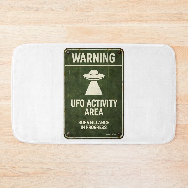 Item preview, Warning - UFO Activity Area | Military Sign designed and sold by Artist18XF.