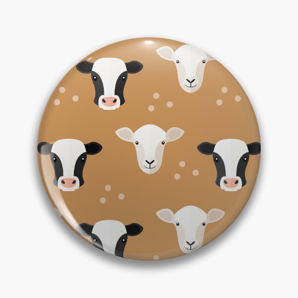 Item preview, Farm animals on brown designed and sold by reneesillus.