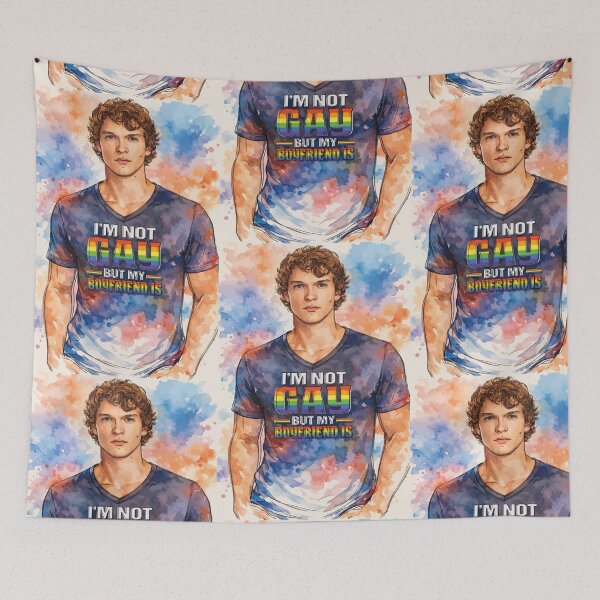 Item preview, I'm not gay but my boyfriend is designed and sold by SomethingUnique | AaliyahSparrow.