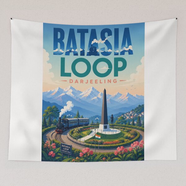 Item preview, Batasia Loop Darjeeling Himalayan Railway West Bengal India designed and sold by Places On Earth.