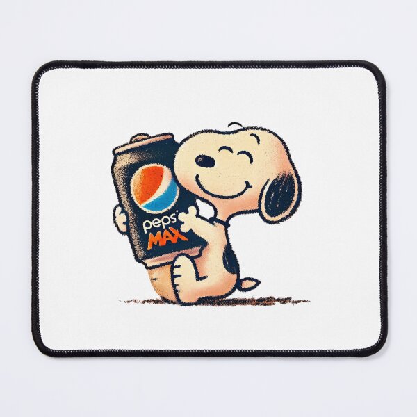 Item preview, Snoopy Loving Pepsi Max Cartoon Fan Art designed and sold by Moonpaw-Whimsy.