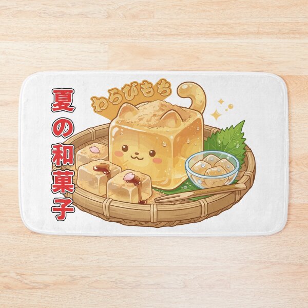 Item preview, Kawaii Warabi Mochi Cat Dessert designed and sold by Muri Neko.
