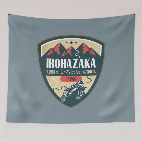 Item preview, Irohazaka Road Nikko Japan Biker Badge designed and sold by CynthiaGraphics.