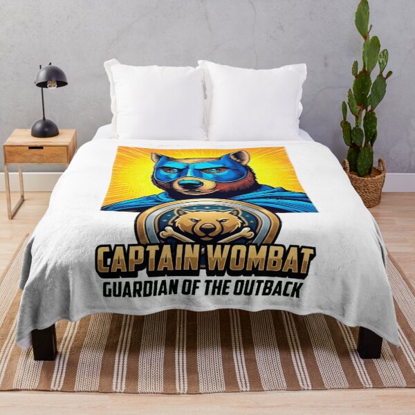 Item preview, Captain Wombat: The Epic Superhero Guardian of the Outback designed and sold by Surreal Characters & Cute Pups.