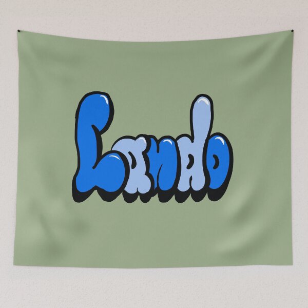 Item preview, Lando name in Blue graffiti calligrapher The top 10 best Personalized Custom Name designed and sold by Artonmytee.