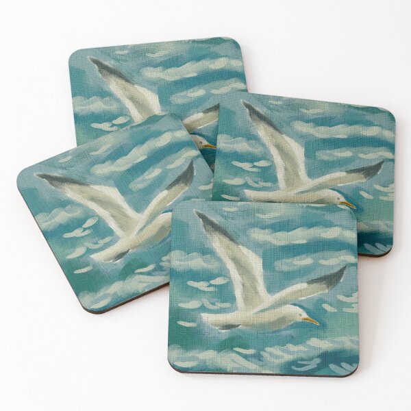 Item preview, Seagull Over the Waves designed and sold by LafinaArt.