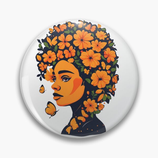 Item preview, Butterfly Bloom Goddess – Floral Beauty Silhouette Art designed and sold by halibutgoatramb.