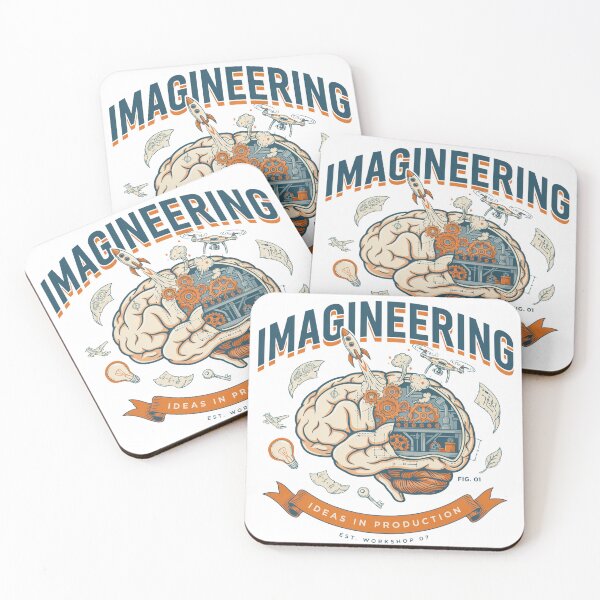 Item preview, Imagineering Ideas in Production – Creative Engineering Brain Blueprint Design designed and sold by ArcticFoxStudio.
