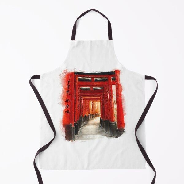 Item preview, Fushimi Inari Torii Gate Watercolor Print, Immersive Shrine Path Wall Art designed and sold by JPrintsInc.