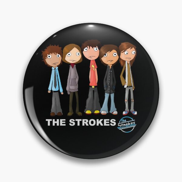 Item preview, The Strokes Indie Rock Band Cartoon Fan Art designed and sold by Moonpaw-Whimsy.