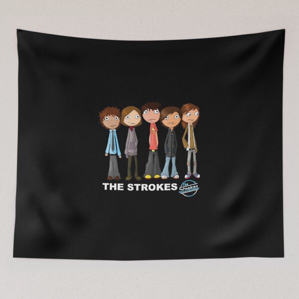 Item preview, The Strokes Indie Rock Band Cartoon Fan Art designed and sold by Moonpaw-Whimsy.