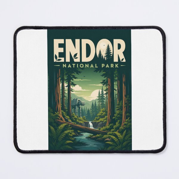 Item preview, Endor National Park Redwood Forest Galactic Landscape Inspired by Endor Moon designed and sold by Places On Earth.