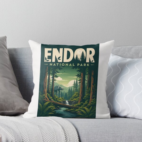 Item preview, Endor National Park Redwood Forest Galactic Landscape Inspired by Endor Moon designed and sold by Places On Earth.