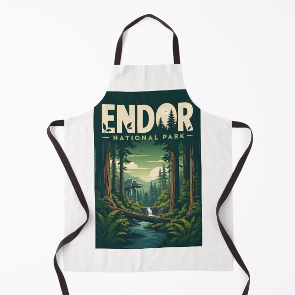 Item preview, Endor National Park Redwood Forest Galactic Landscape Inspired by Endor Moon designed and sold by Places On Earth.