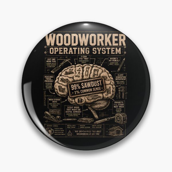 Item preview, Woodworker Operating System 99% Sawdust Funny Woodworking designed and sold by THREE LITTLE BEANS.