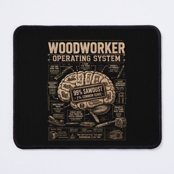 Item preview, Woodworker Operating System 99% Sawdust Funny Woodworking designed and sold by THREE LITTLE BEANS.