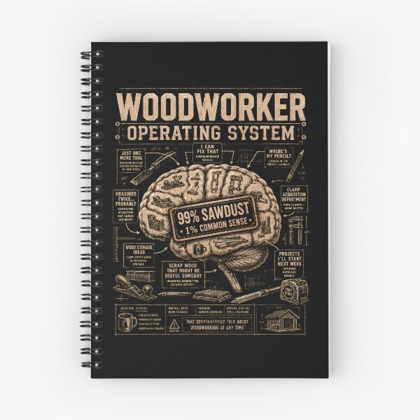 Item preview, Woodworker Operating System 99% Sawdust Funny Woodworking designed and sold by THREE LITTLE BEANS.