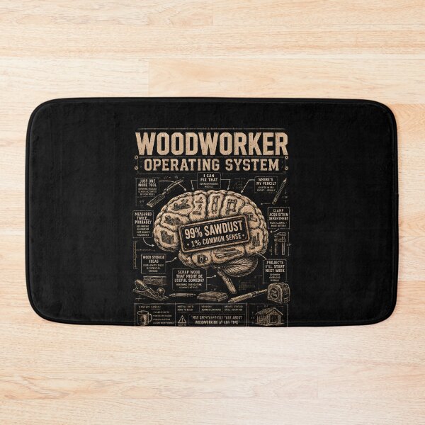Item preview, Woodworker Operating System 99% Sawdust Funny Woodworking designed and sold by THREE LITTLE BEANS.