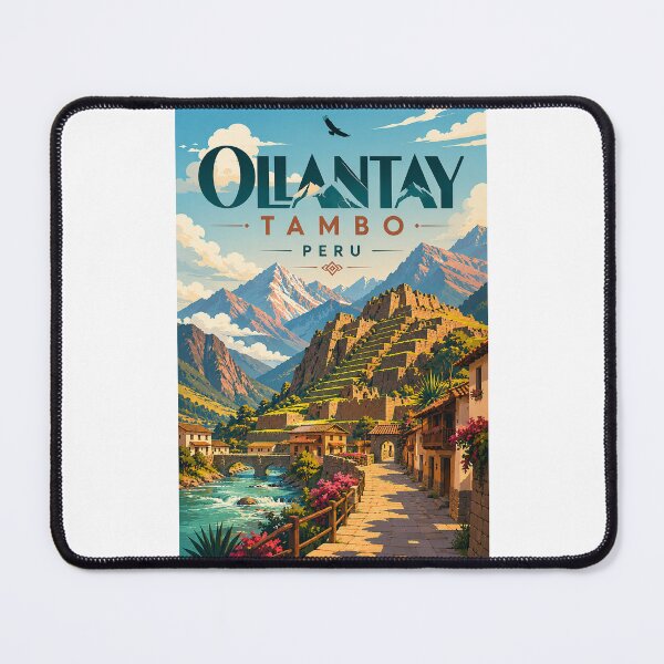 Item preview, Ollantaytambo in Sacred Valley Peru Inca Ruins with Andes Mountains designed and sold by Places On Earth.
