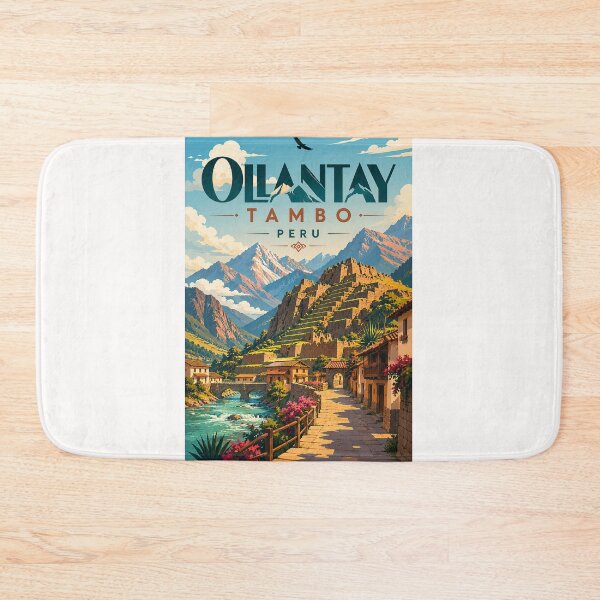 Item preview, Ollantaytambo in Sacred Valley Peru Inca Ruins with Andes Mountains designed and sold by Places On Earth.