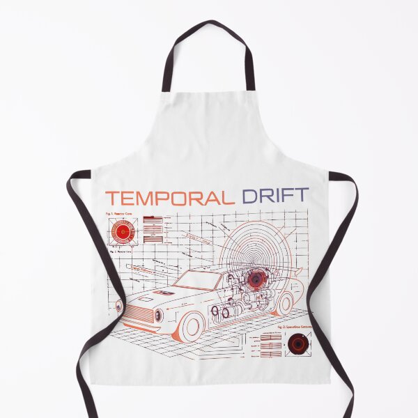 Item preview, Temporal Drift Retro Futuristic Time Machine Blueprint T-Shirt designed and sold by Mousy17.