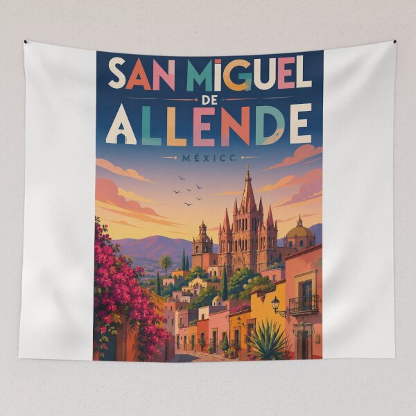 Item preview, San Miguel de Allende Guanajuato Mexico Colonial Skyline designed and sold by Places On Earth.