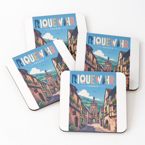Item preview, Riquewihr Alsace France Medieval Wine Route Village designed and sold by Places On Earth.