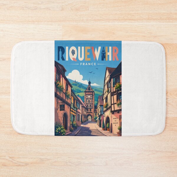 Item preview, Riquewihr Alsace France Medieval Wine Route Village designed and sold by Places On Earth.