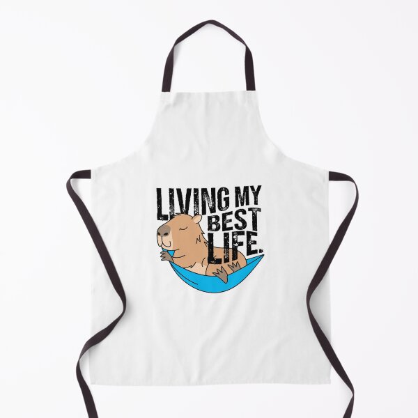 Item preview, Cute Capybara Living My Best Life Hammock Chill designed and sold by mikoala50.