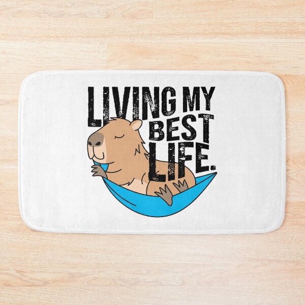 Item preview, Cute Capybara Living My Best Life Hammock Chill designed and sold by mikoala50.