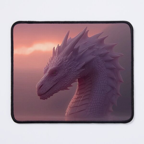 Item preview, Dragon Reflection Sunset Fantasy Art Print designed and sold by JPrintsInc.