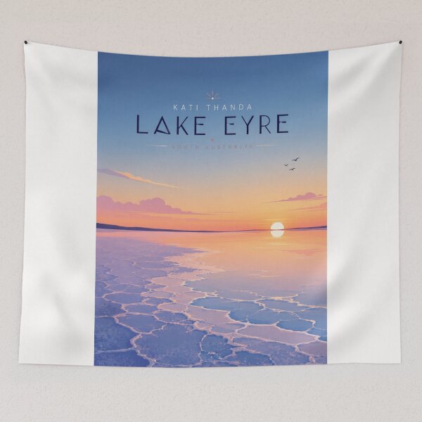 Item preview, Kati Thanda Lake Eyre South Australia Salt Lake Horizon designed and sold by Places On Earth.