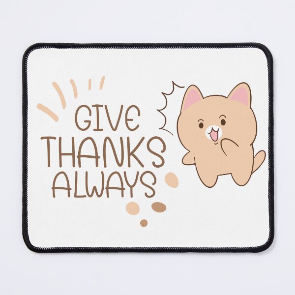 Item preview, Give Thanks Always – Christian Quote designed and sold by Verse & Vibes.