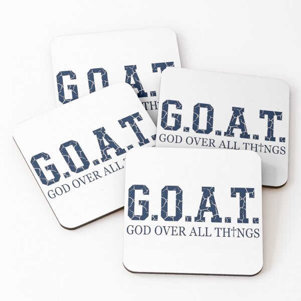 Item preview, GOAT God Over All Things Christian Faith Vintage Distressed designed and sold by haitrieuic96.