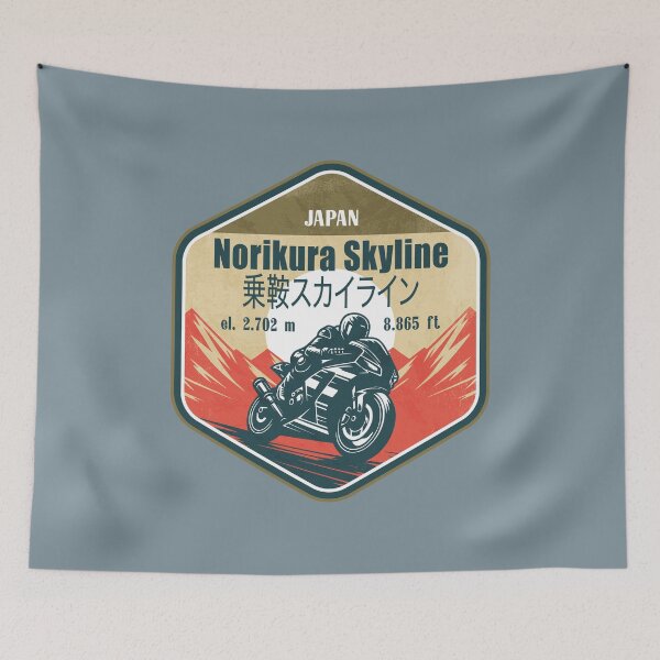 Item preview, Norikura Skyline Alps Japan Biker Badge designed and sold by CynthiaGraphics.