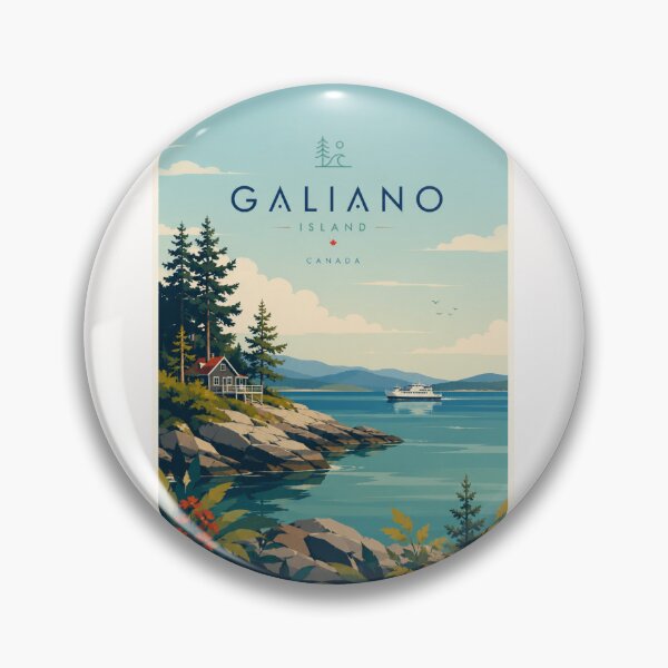 Item preview, Galiano Island Gulf Islands British Columbia Canada Coastline designed and sold by Places On Earth.