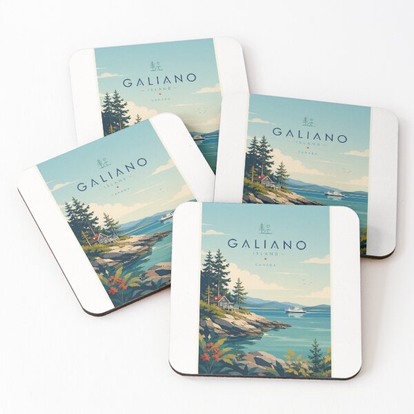 Item preview, Galiano Island Gulf Islands British Columbia Canada Coastline designed and sold by Places On Earth.