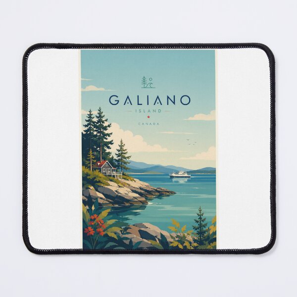 Item preview, Galiano Island Gulf Islands British Columbia Canada Coastline designed and sold by Places On Earth.