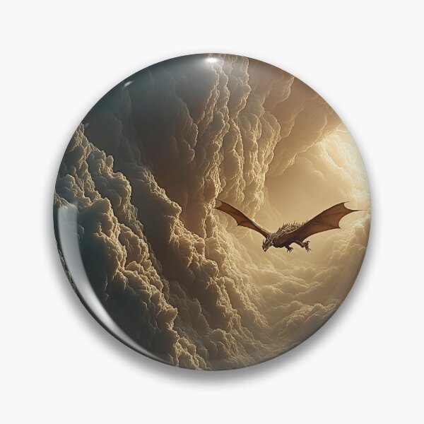 Item preview, Flying Dragon Storm Clouds Fantasy Art Print designed and sold by JPrintsInc.
